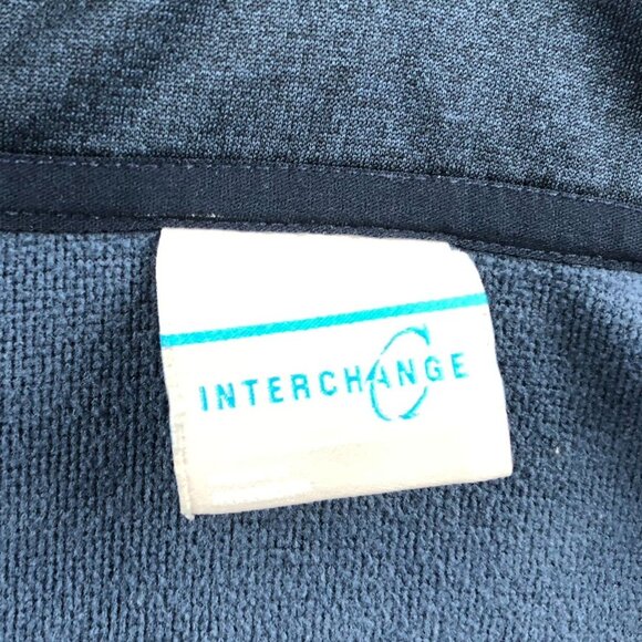 Columbia Interchange Men's Fleece Jacket Large Athletic Full Zip Stand Collar Bl - Picture 10 of 16